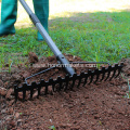 Durable Design Heavy Duty Garden Bow Rake Excavator Rake Bucket with Stainless Steel Handle Power Rake Jump Starter